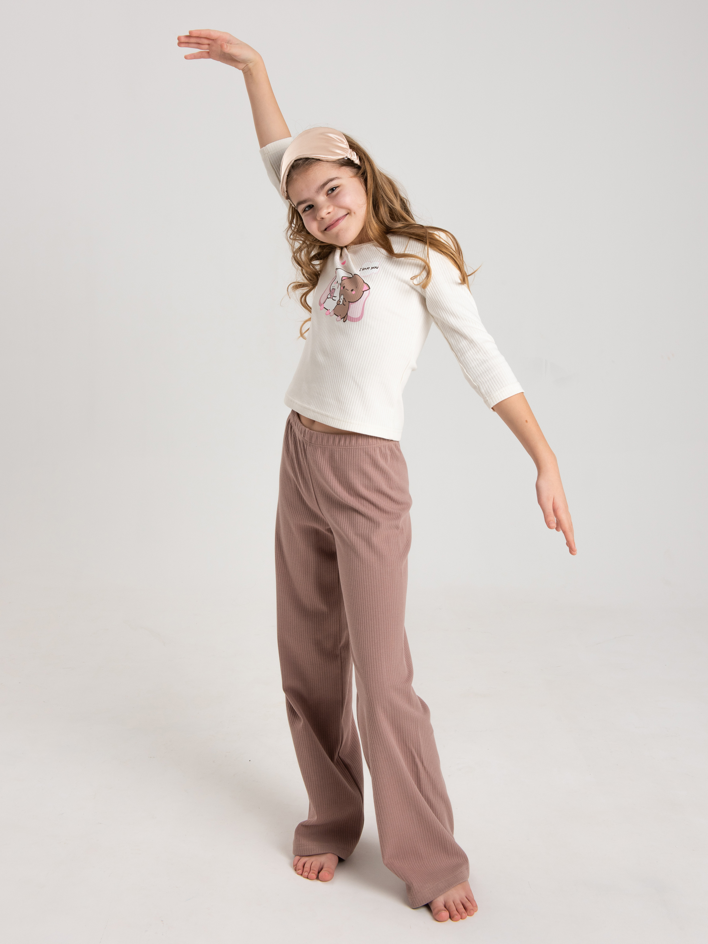 Пижама MiloTa КДЛ08/коричневый - фото 7