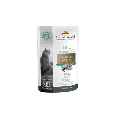 Корм для кошек Almo Nature 55г HFC Сардины 91% мяса