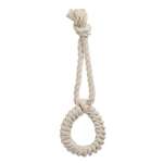 Игрушка для собак Doglike Dental Knot Кольцо канатное большое Белое D-2359-W