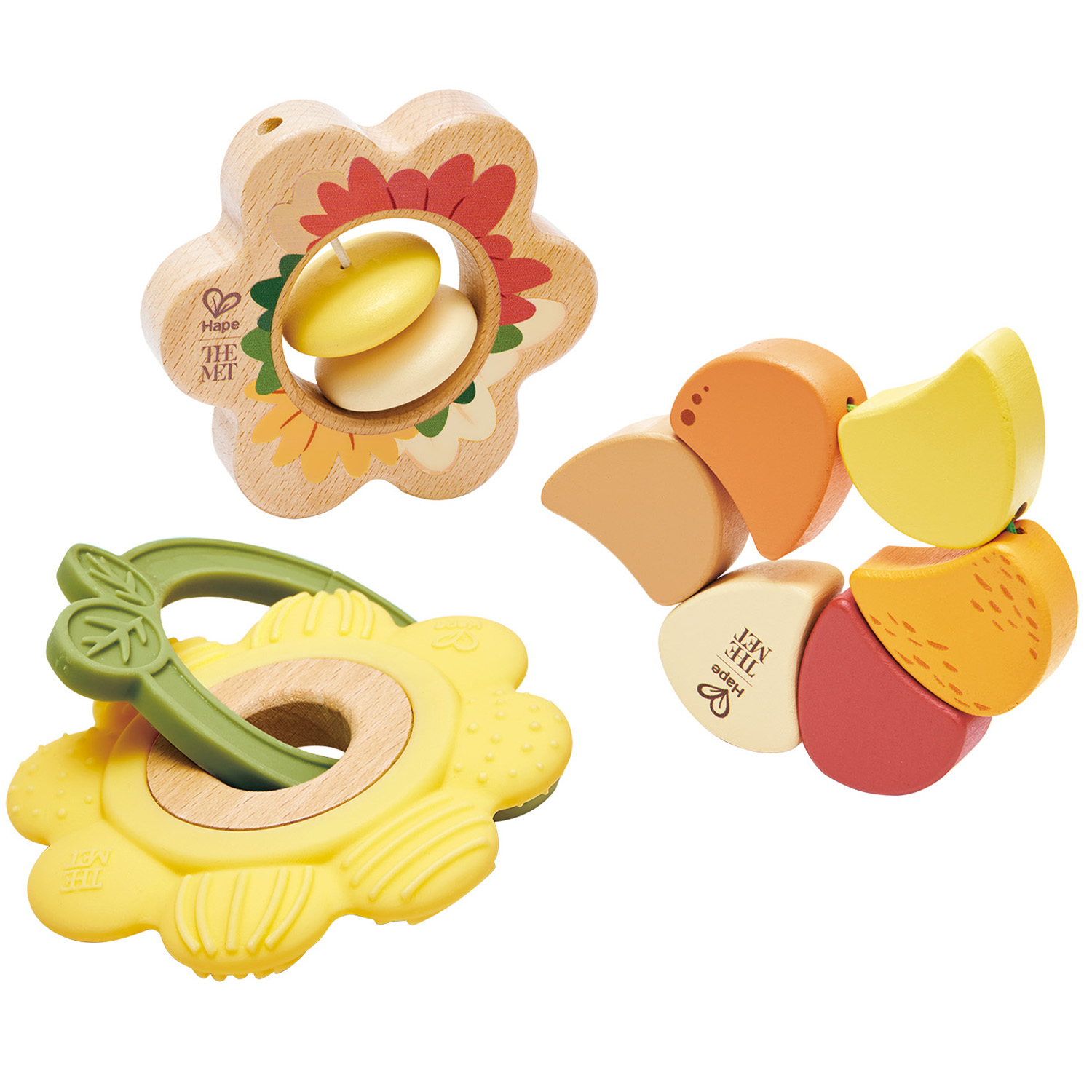 Игрушка Hape погремушка Малышам Букет хризантем - фото 3
