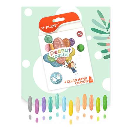 Восковые мелки Y-plus 12 шт.