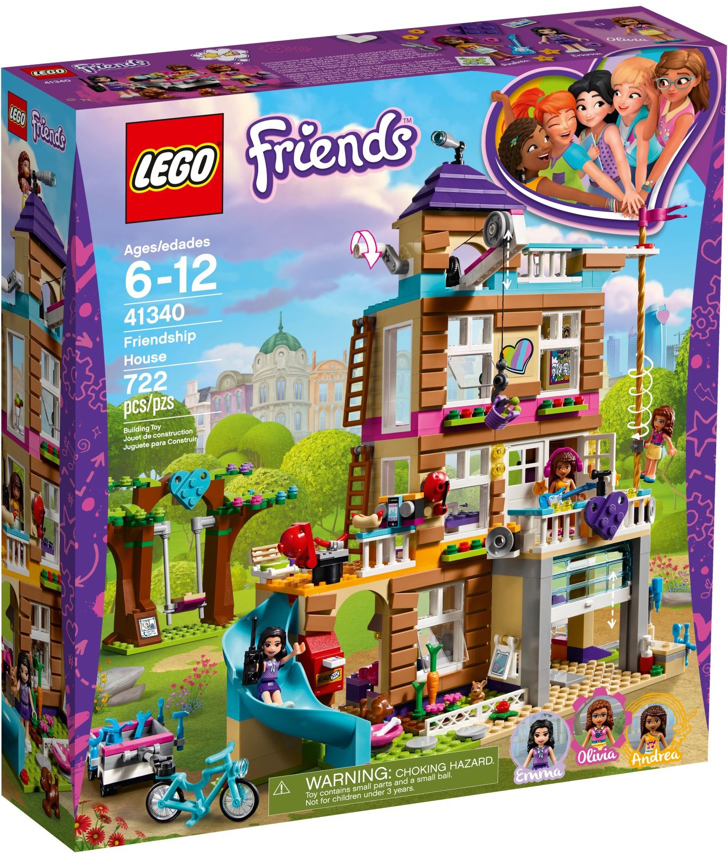 Изображение товара Конструктор LEGO Friends Дом дружбы 41340 722 деталей для девочек