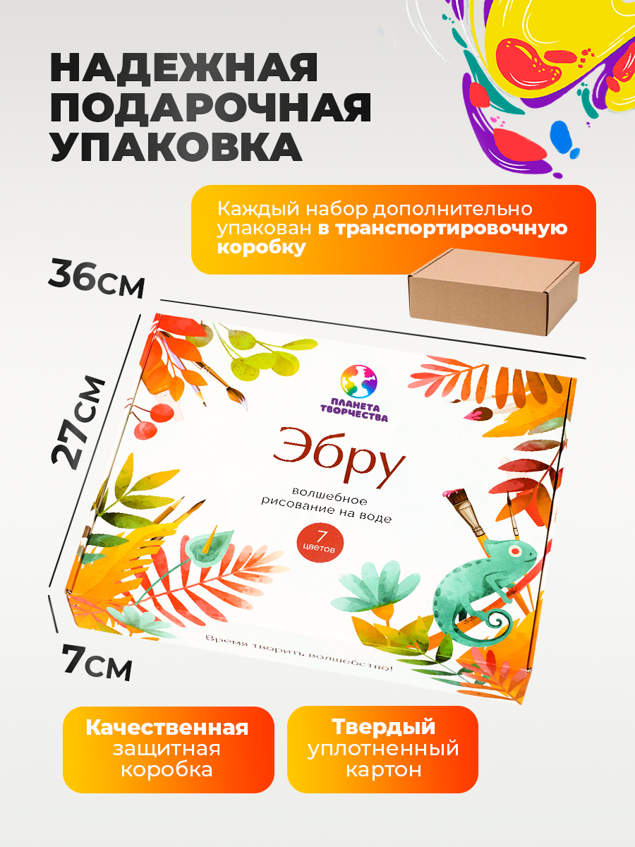 Акварисование Планета творчества эбру - фото 7