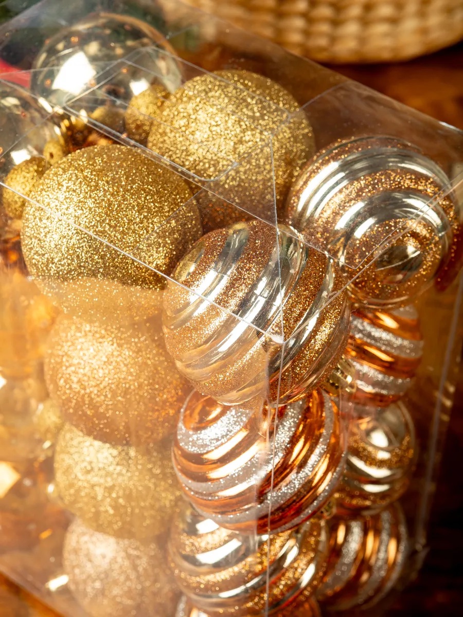 Набор шаров Kaemingk золотой медный - фото 4