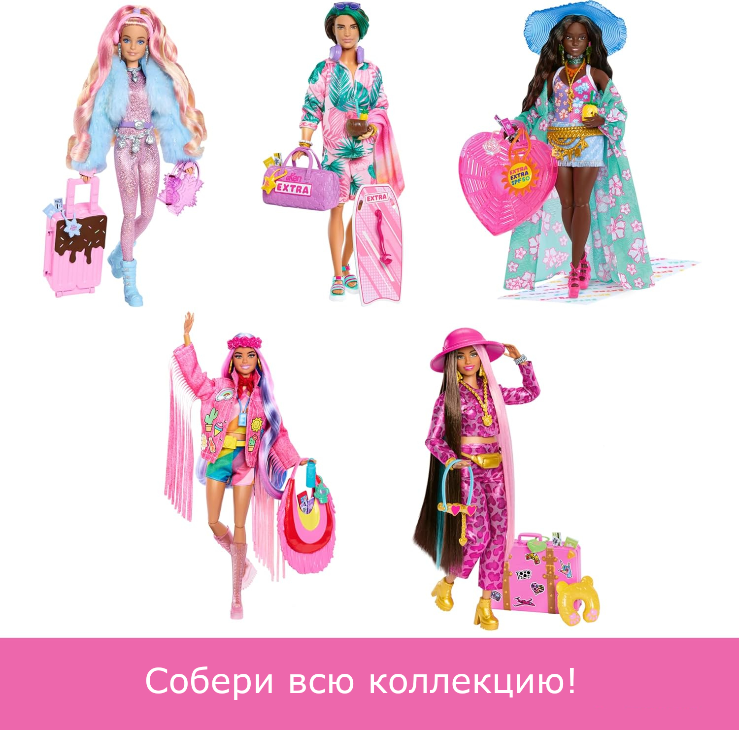 Кукла модельная Barbie Extra Fly Кен HNP86 - фото 6