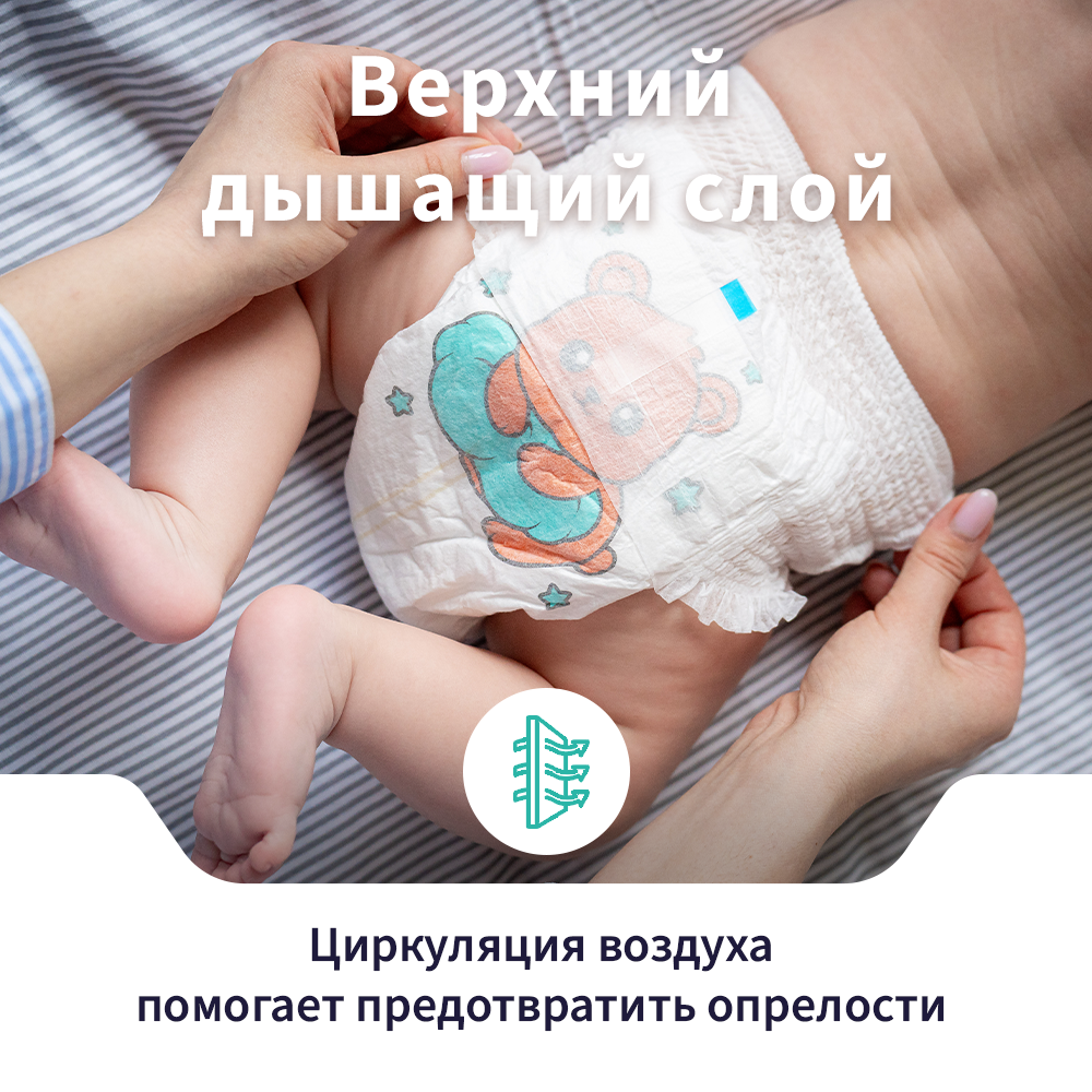 Трусики Mikko Bear Premium M (6-10 кг) 62 шт. - фото 12