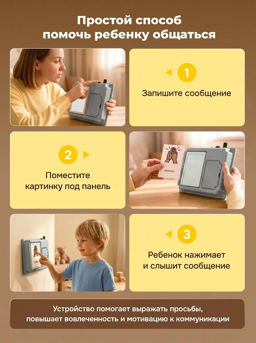 Коммуникатор настенный Лаборатория КОИ однокнопочный - фото 2