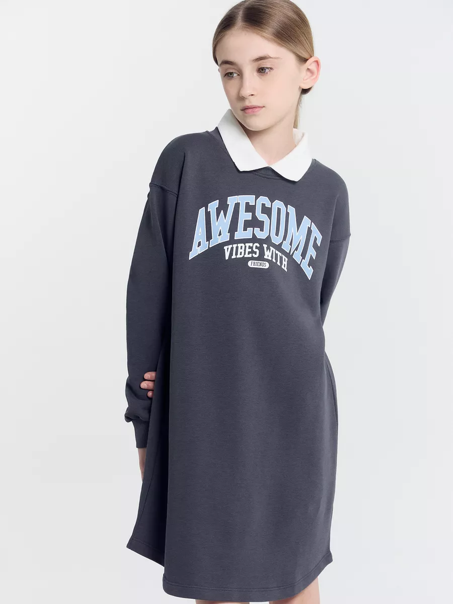 Платье Mark Formelle (Марк Формэль) 157836/22/25614П-7/графит +печать - фото 8