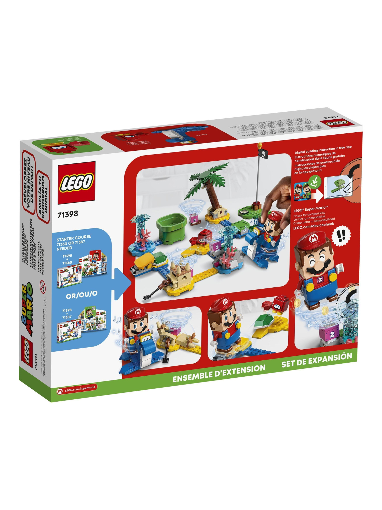 Конструктор LEGO Super Mario Берег Дорри 229 дет. - фото 9