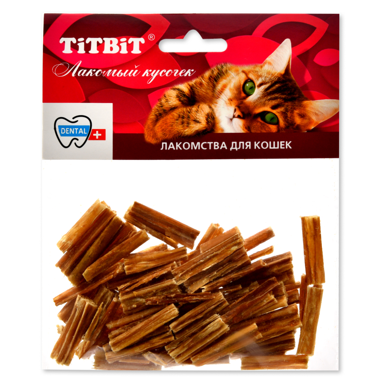Лакомство для кошек TITBIT Кишки говяжьи мини 30 г - фото 1