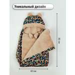 Конверт в коляску BIO-TEXTILES Карандаши 82*42 см синий