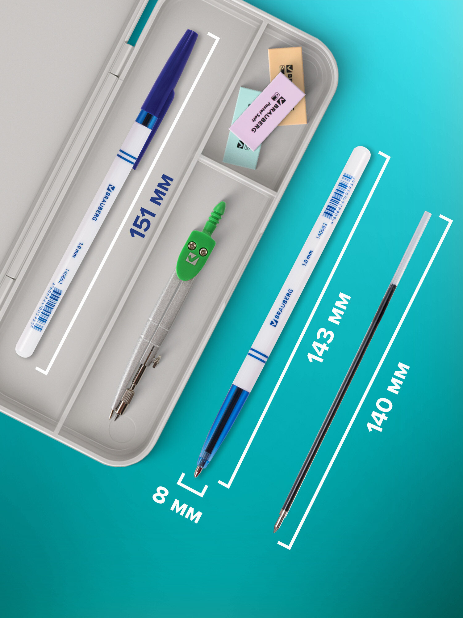 Ручка шариковая Brauberg 24 шт. - фото 3