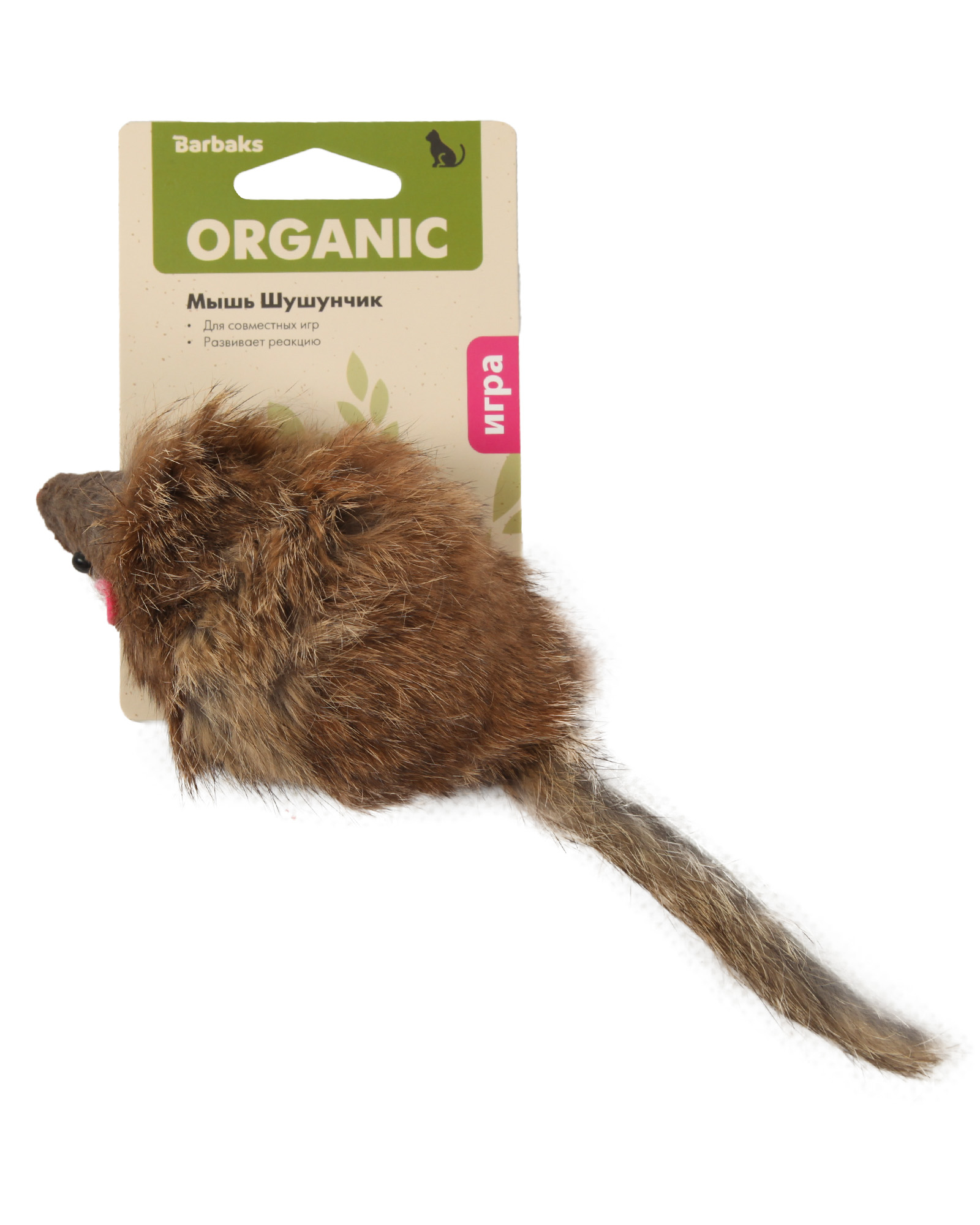 Игрушка для кошек Barbaks Мышь Шушунчик - фото 6