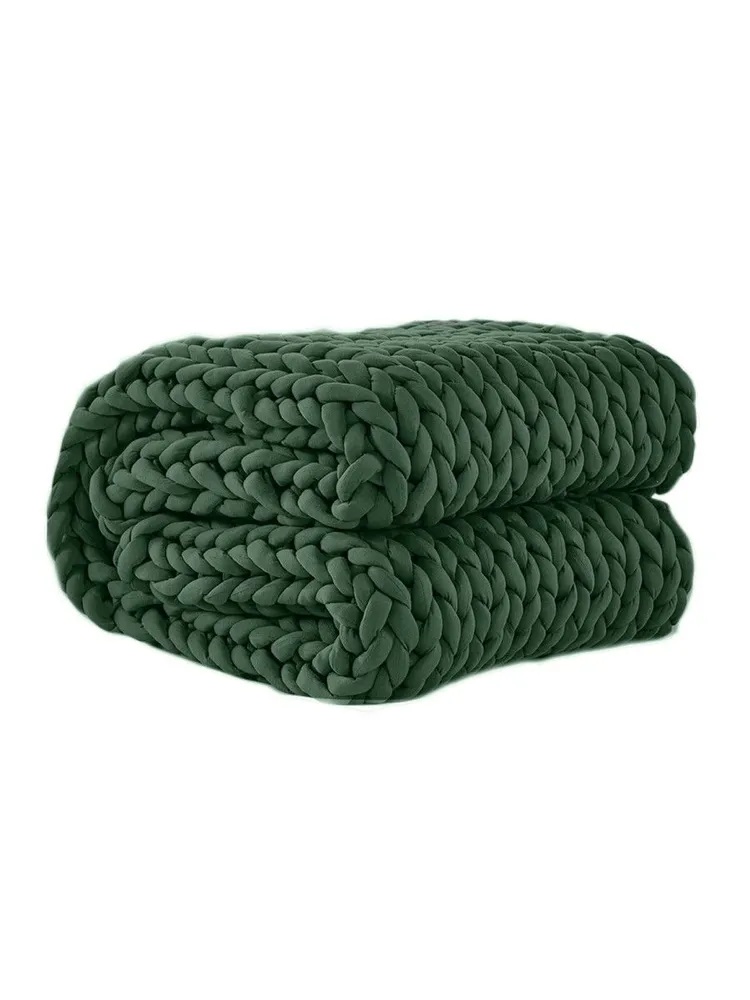 Одеяло Askona Gravity Wicker зеленый 130 x 180 см - фото 7