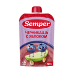 Пюре Semper Каша-яблоко-черника с 6 мес 120 г