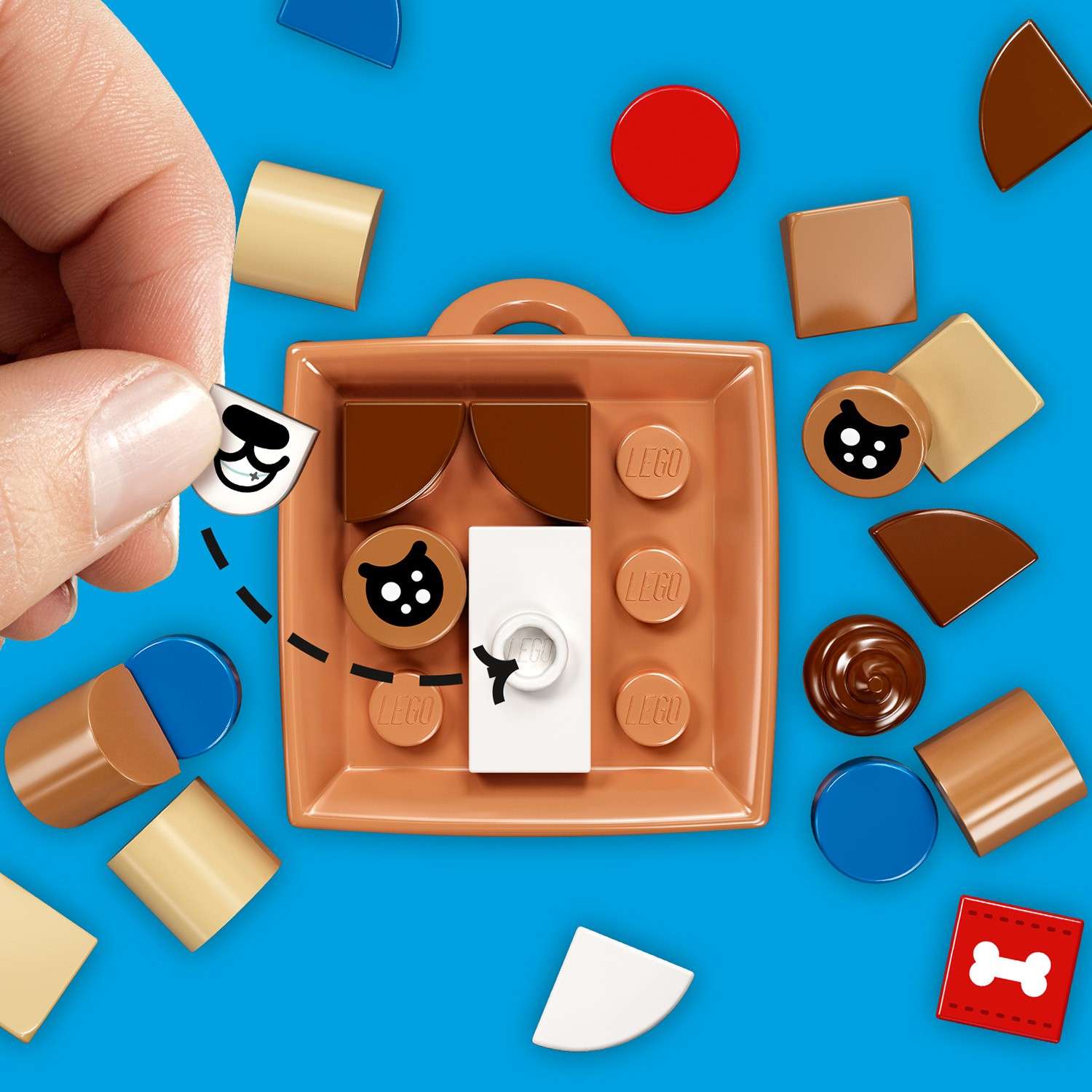 Конструктор LEGO DOTS Брелок Щенок - фото 10