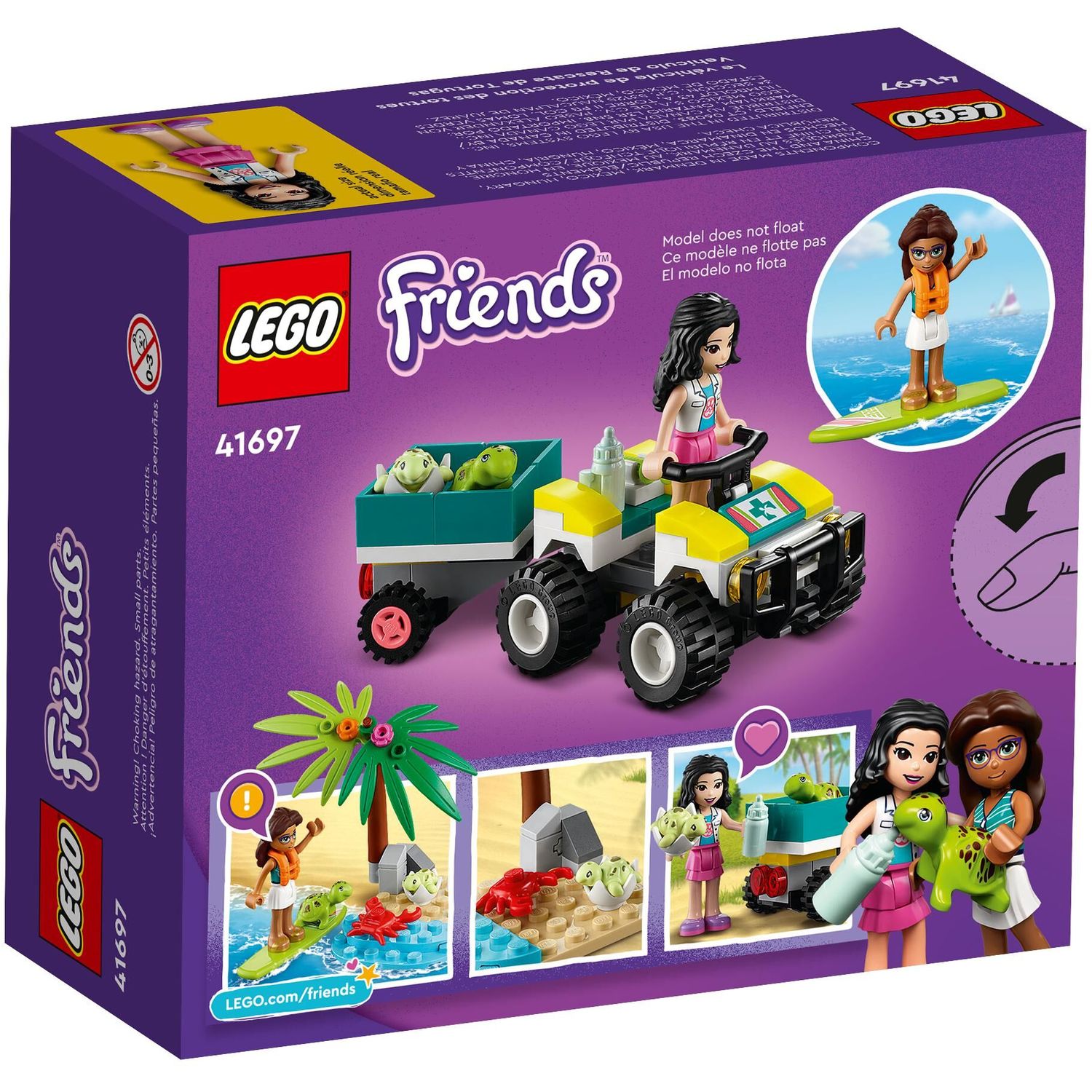 Конструктор LEGO Friends Вездеход для спасения черепах 90 дет. - фото 8