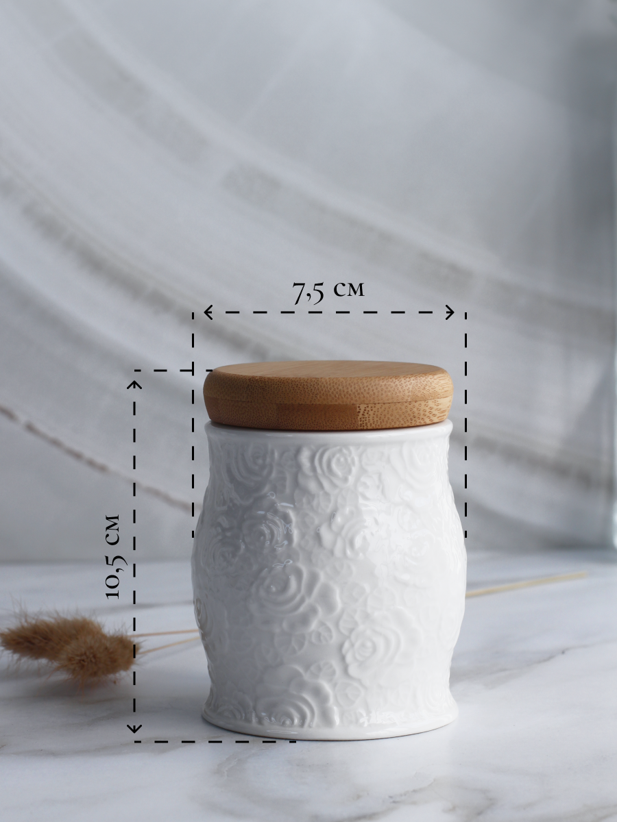 Баночка для хранения Balsford сыпучих продуктов кухонная фарфоровая 300 мл - фото 2