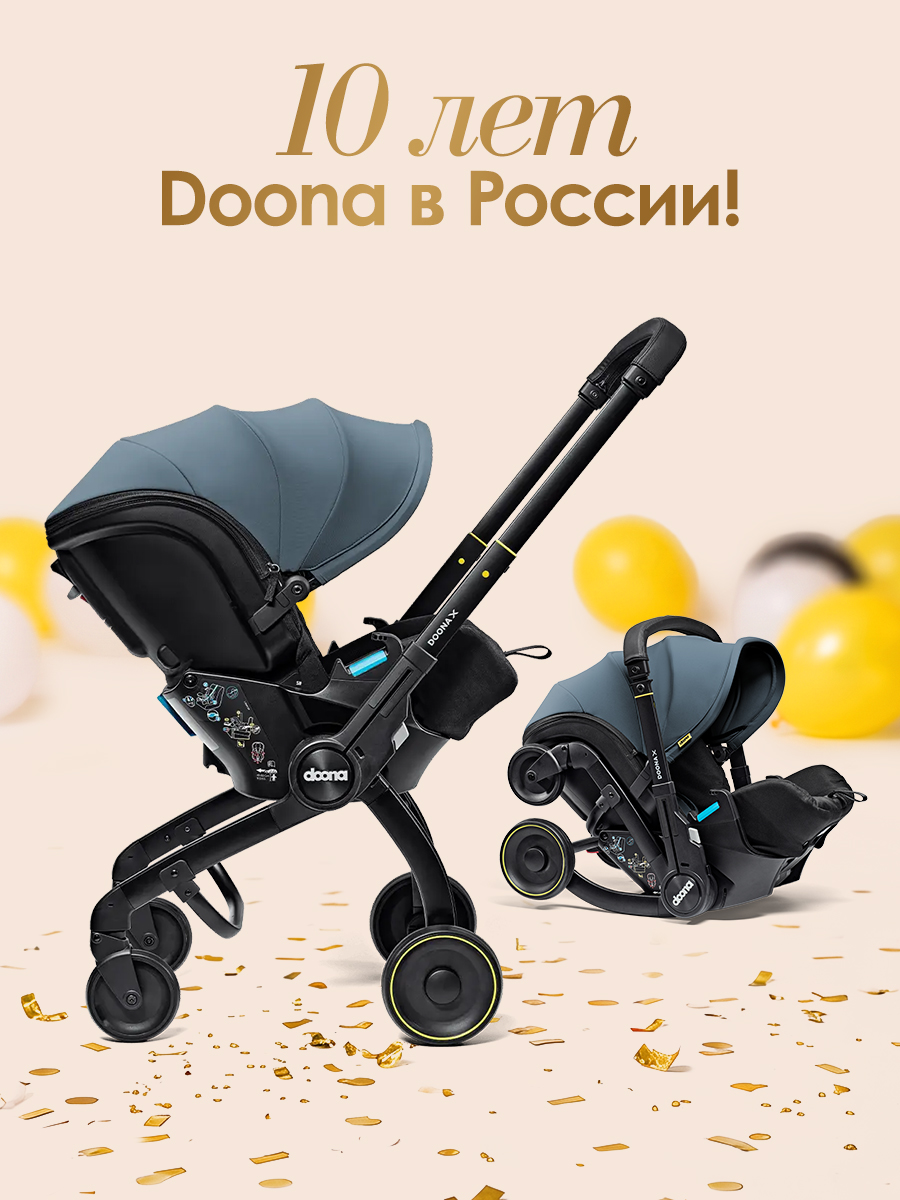 Автокресло Doona X Ocean Blue Isofix 0 (0 -13 кг) синий - фото 2