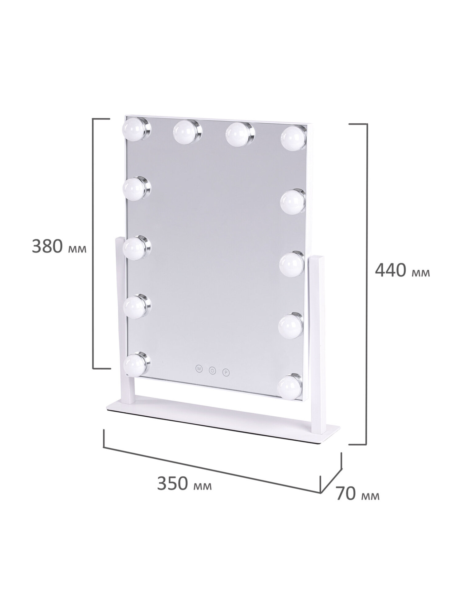 Зеркало Brabix настольное - фото 17