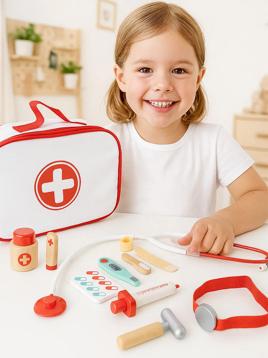 Игрушка Hape Доктор (инструменты) 11 предм. - фото 1