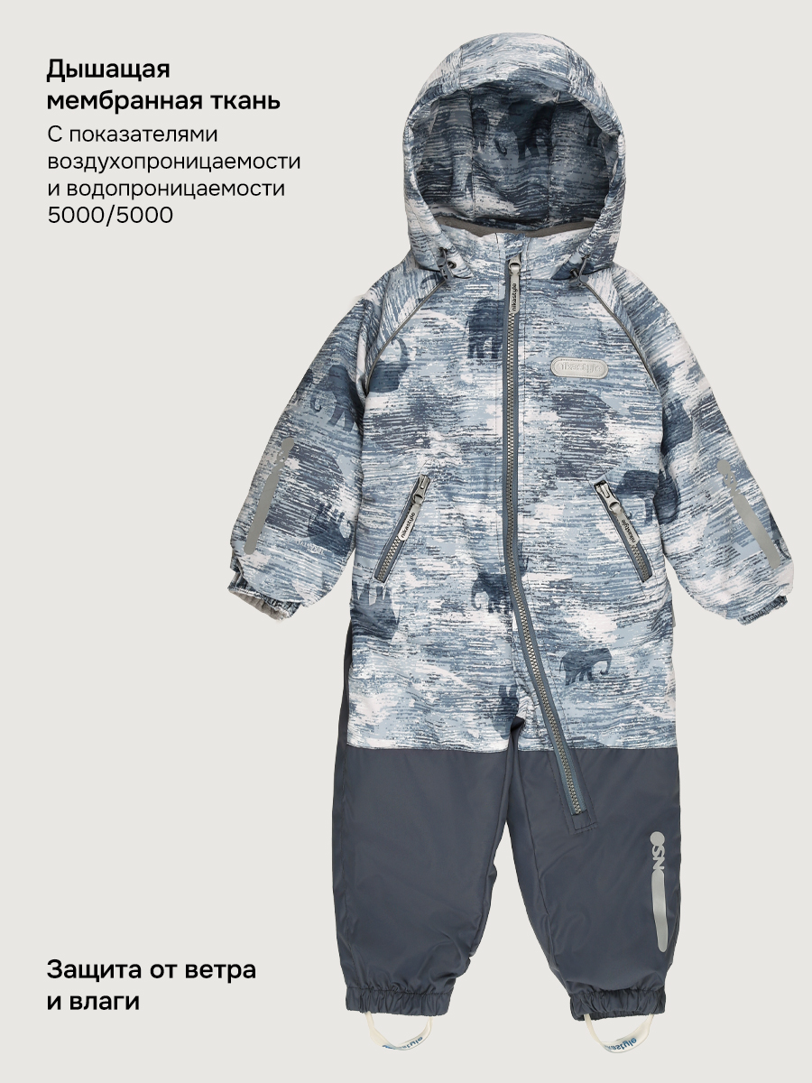 Комбинезон NIKASTYLE 8м1126 деним/серый - фото 3