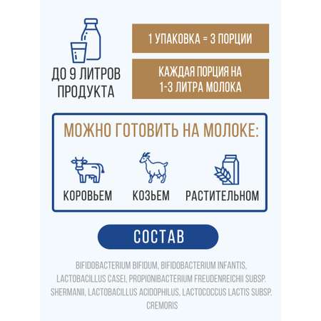 Закваска Полезная Партия пробиотик 12 шт
