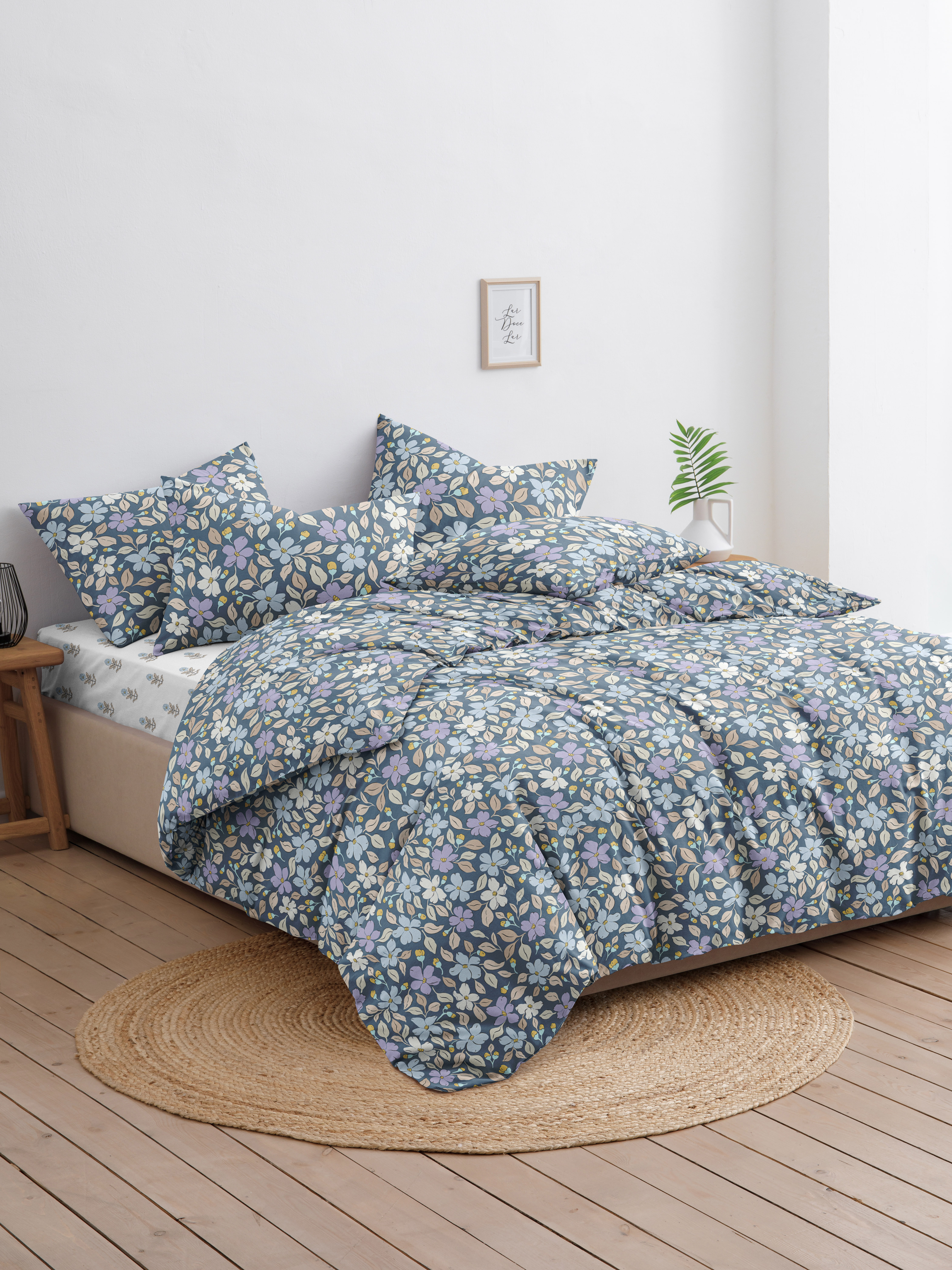 Комплект постельного белья Ночь Нежна Флер двуспальный 4 предм. - фото 3