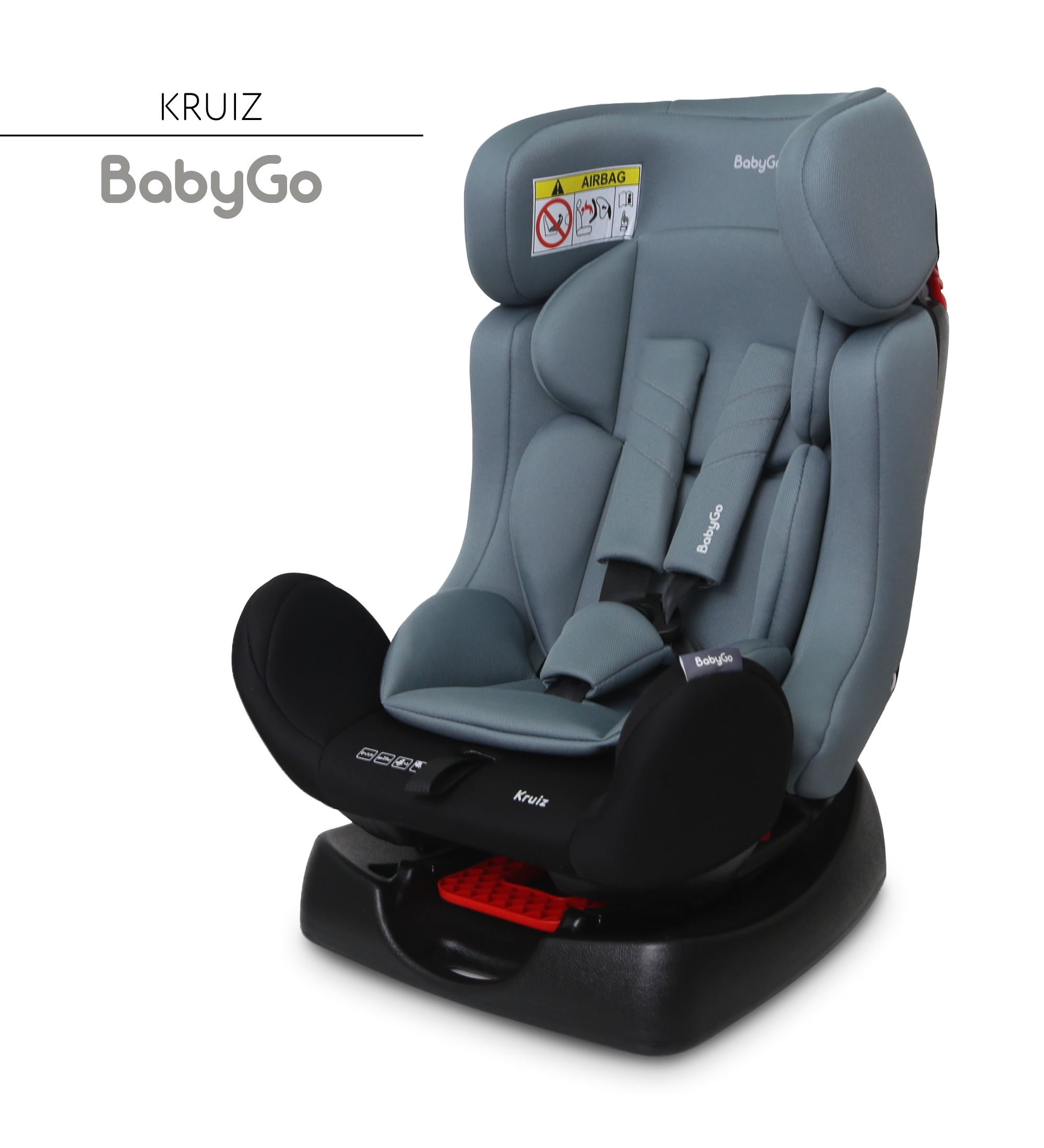 Автокресло BabyGo Kruiz New 0+/1/2 (0-25 кг) зеленый - фото 2
