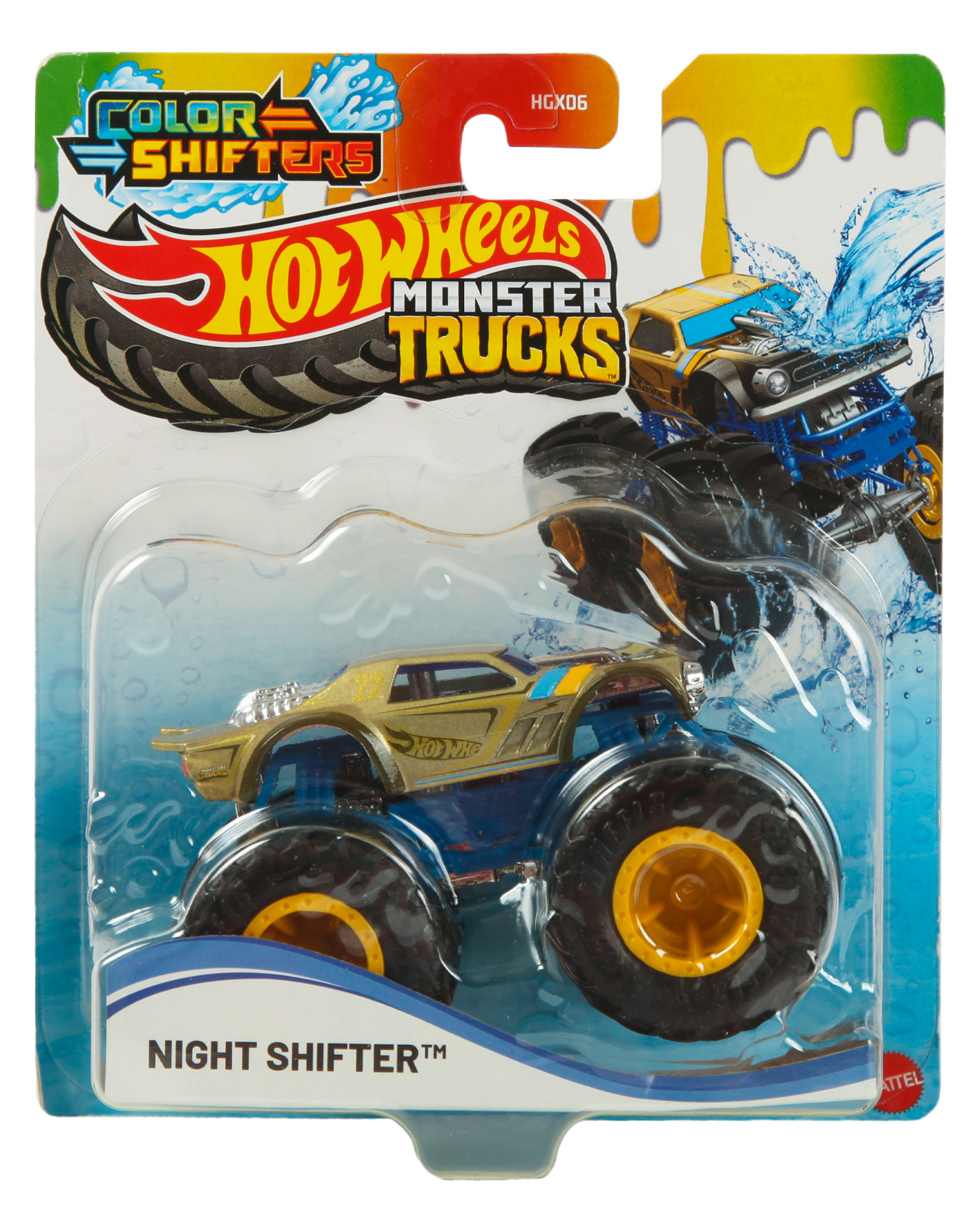 Монстр-трак Hot Wheels Night Shifter 1:64 HGX06/JDV87 - фото 7