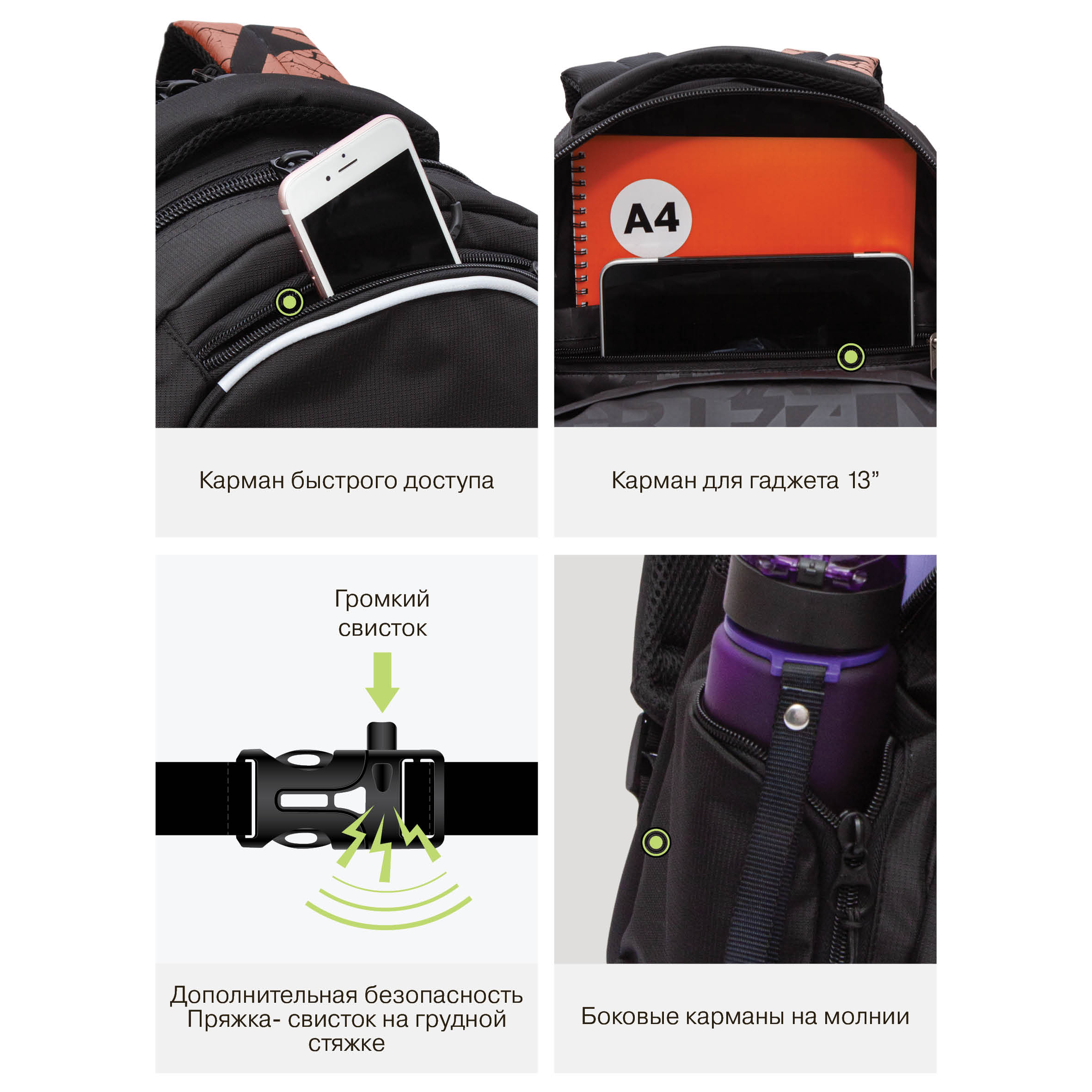 Рюкзак Grizzly для мальчика - фото 12