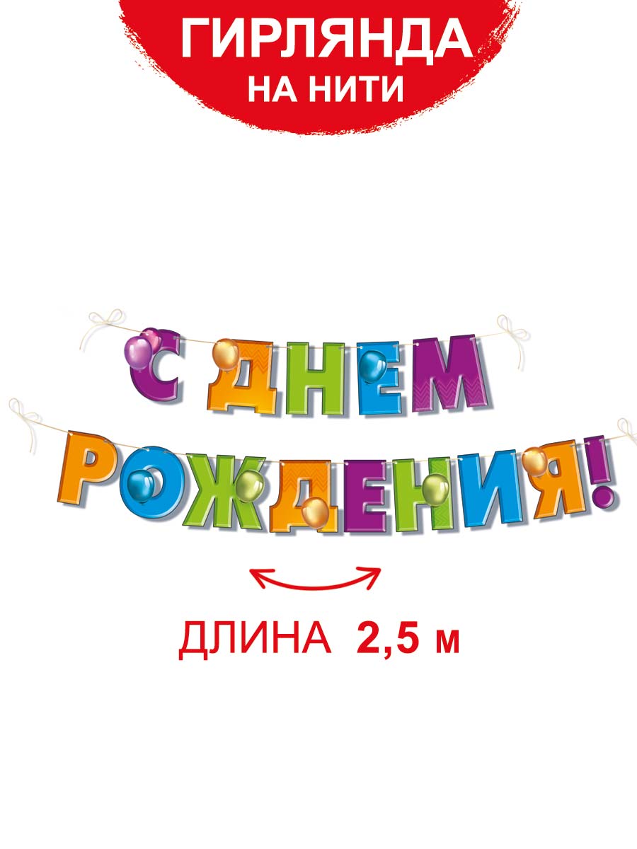 Гирлянды Империя поздравлений С Днём Рождения - фото 1