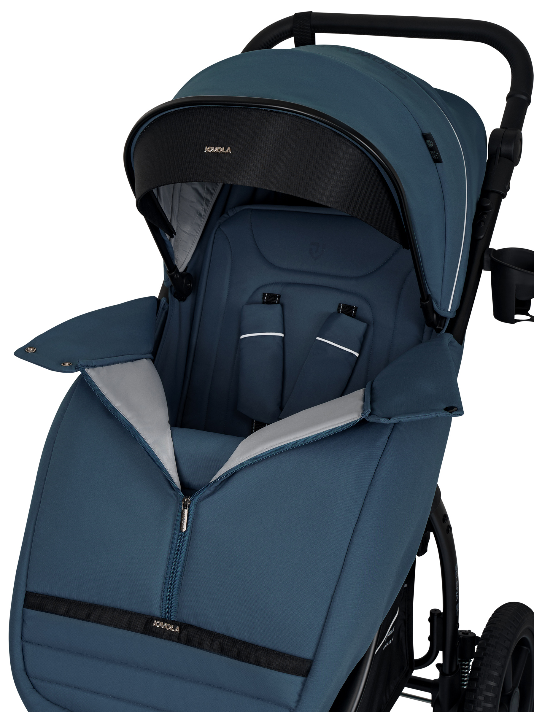 Коляска прогулочная JOVOLA Selena SL, всесезонная синий - фото 28