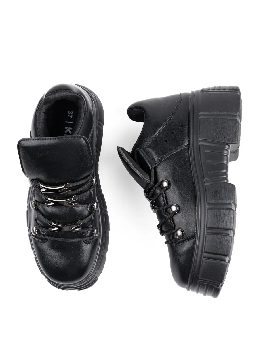 Полуботинки KDX QM-04 black - фото 1