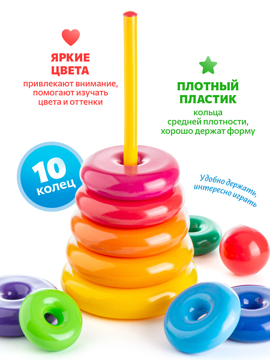 Игрушка Green Plast пирамидка Гигант - фото 4