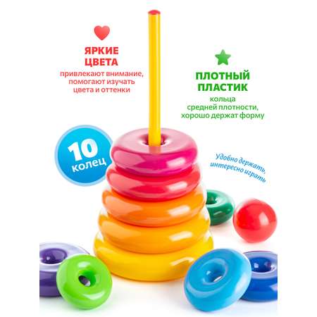 Игрушка Green Plast пирамидка Гигант