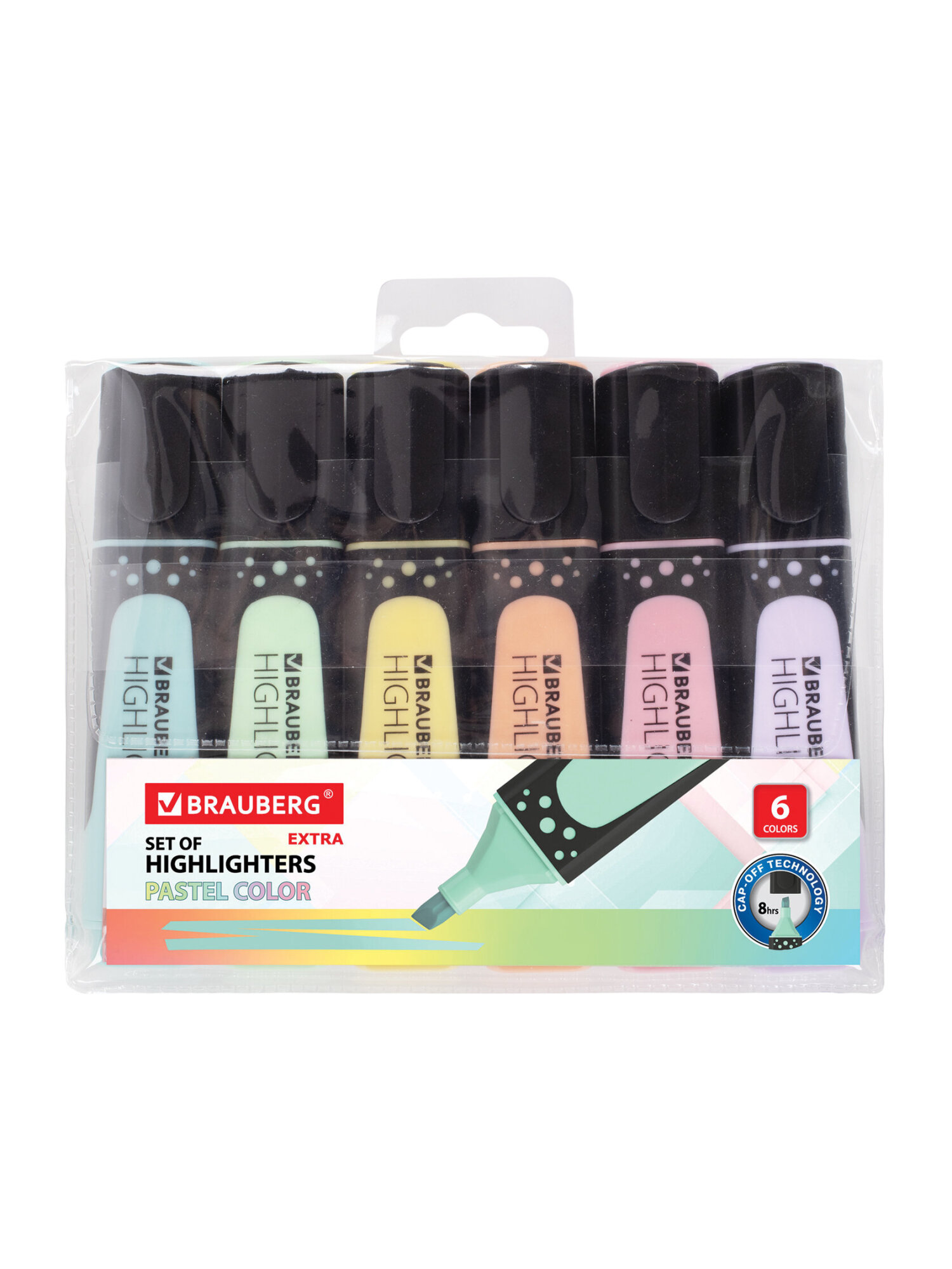 Текстовыделители Brauberg 6 шт. - фото 8