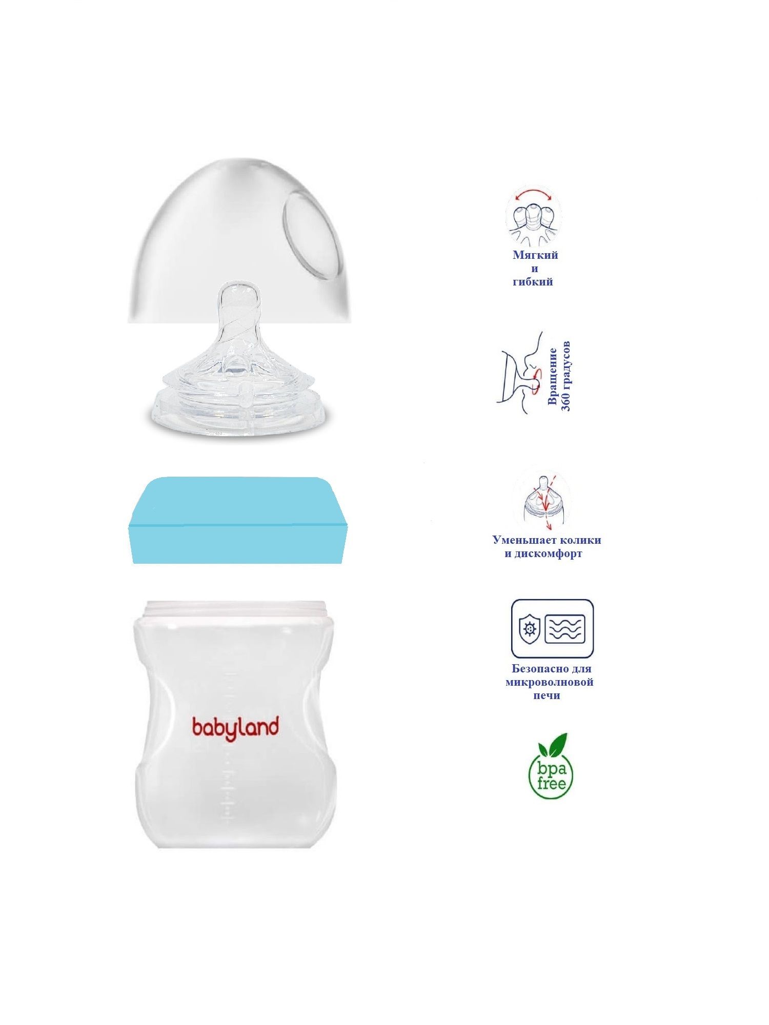 Бутылочка Baby Land Natural 125 мл - фото 5