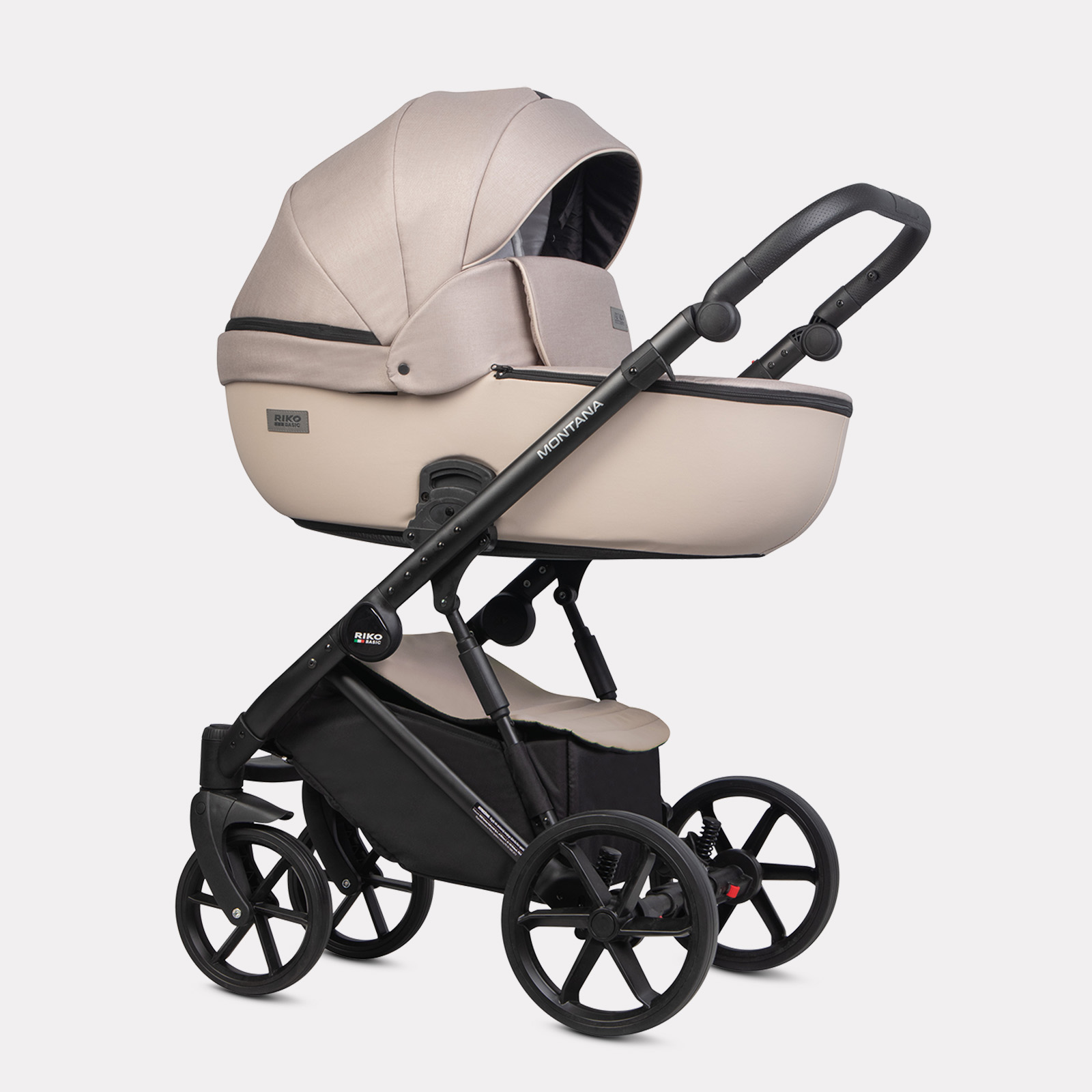 Коляска 3в1 Riko Basic Montana Plus бежевый - фото 1