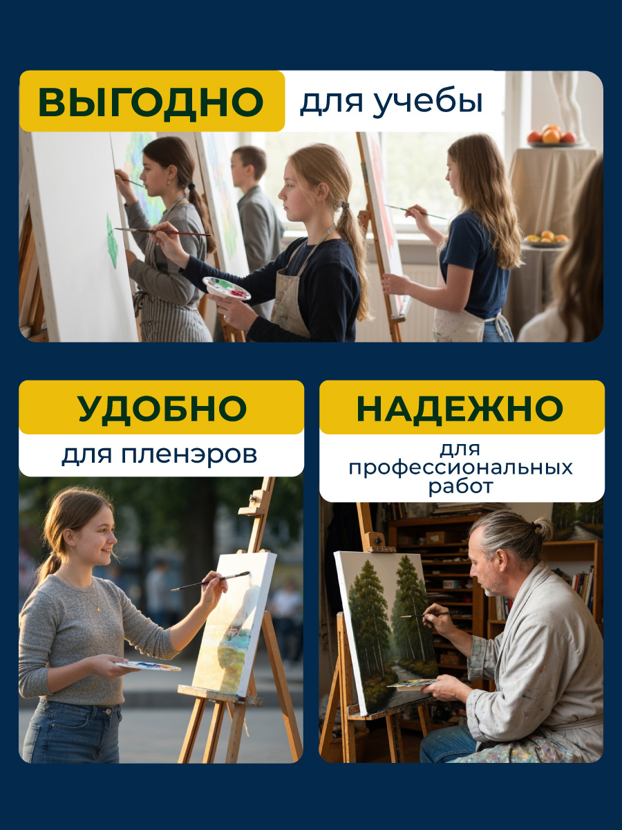 Холст на подрамнике Малевичъ грунтованный - фото 7