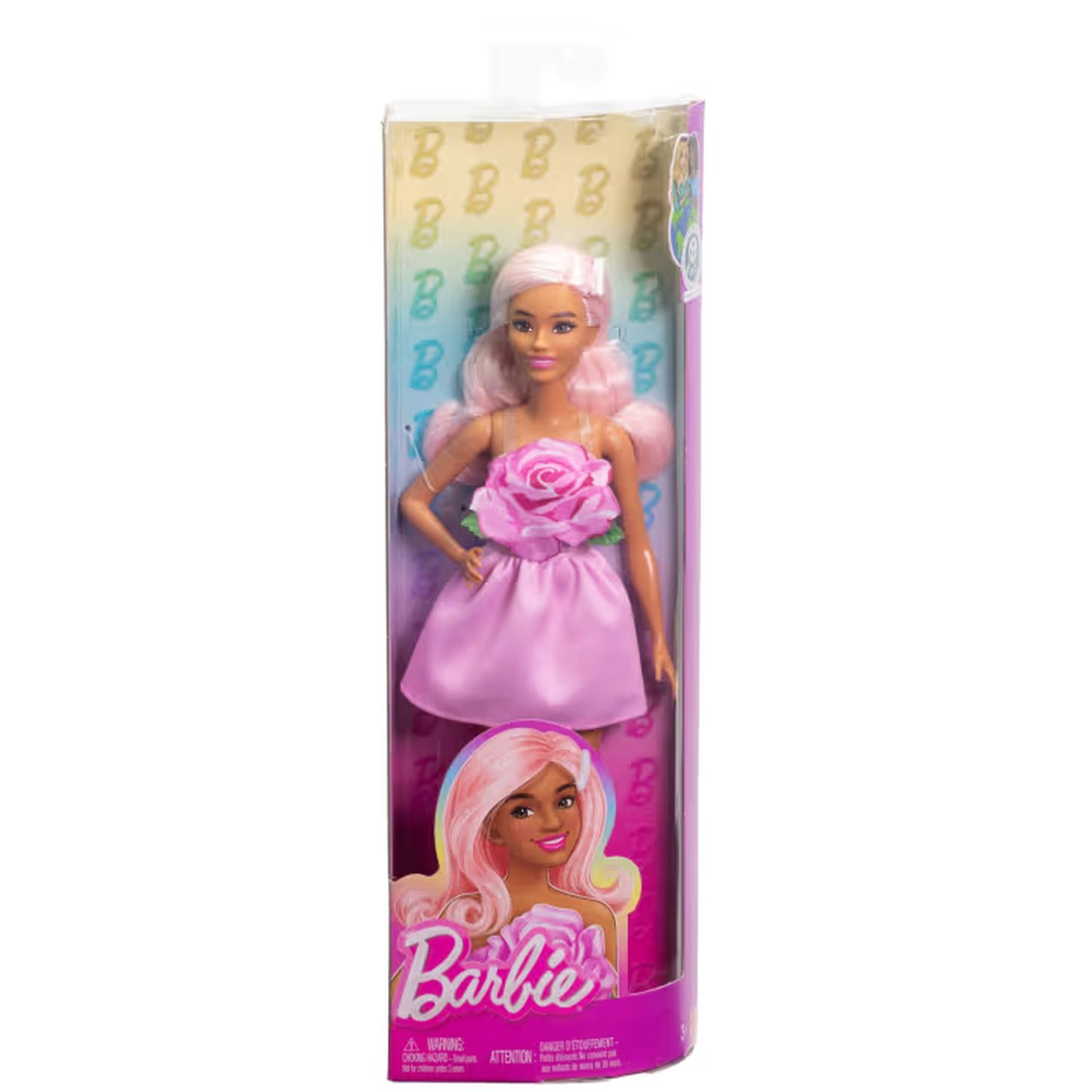 Кукла модельная Barbie Fashionistas в розовом платье HYT94 - фото 5