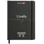 Скетчбук Brauberg А5 для маркеров блокнот для рисования плотные листы