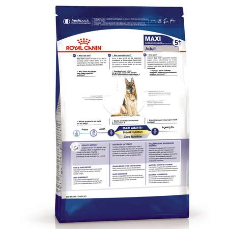 Корм для собак ROYAL CANIN Maxi Adult 5+ крупных пород 4кг