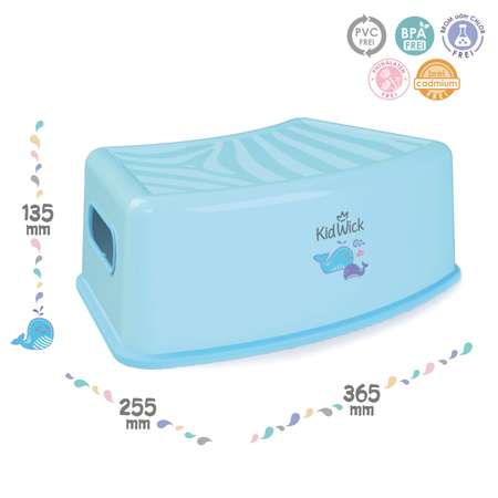 Подставка для ног KidWick Тигр Голубой-Темно-голубой