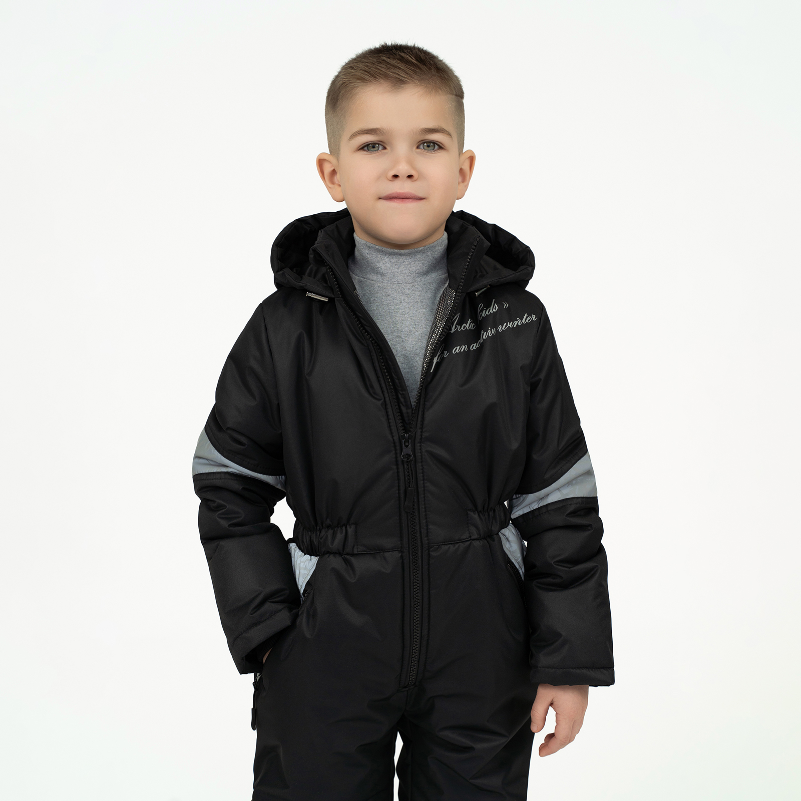 Комбинезон зимний Arctic kids 30-041 черный - фото 3