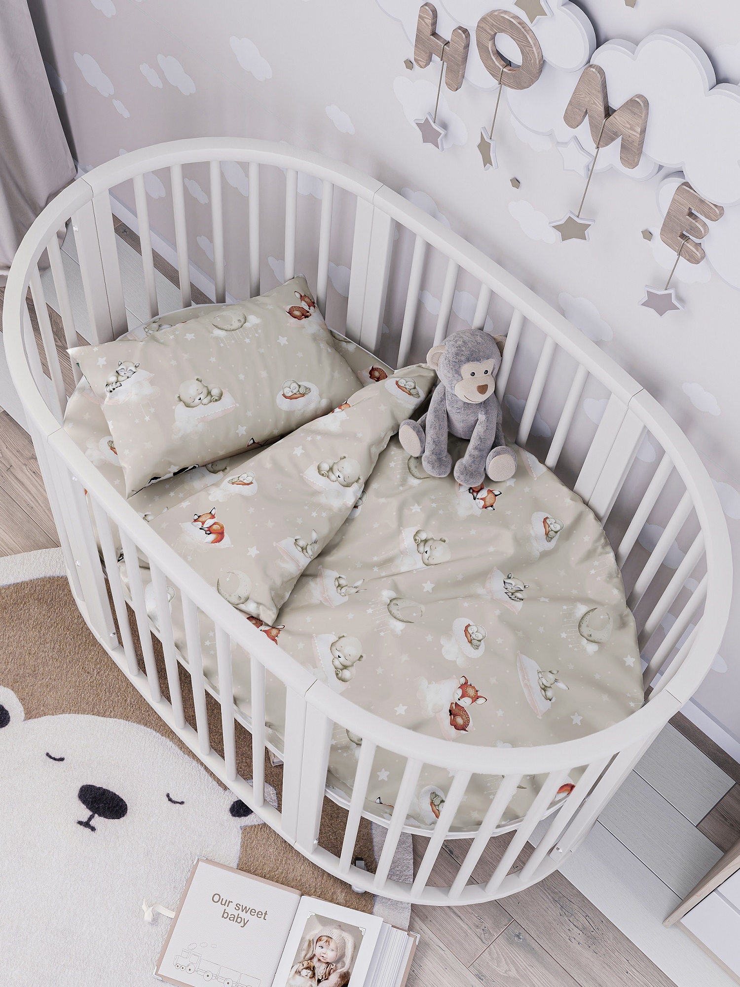 Комплект постельного белья Lemony kids Баю бай детский 3 предм. - фото 2