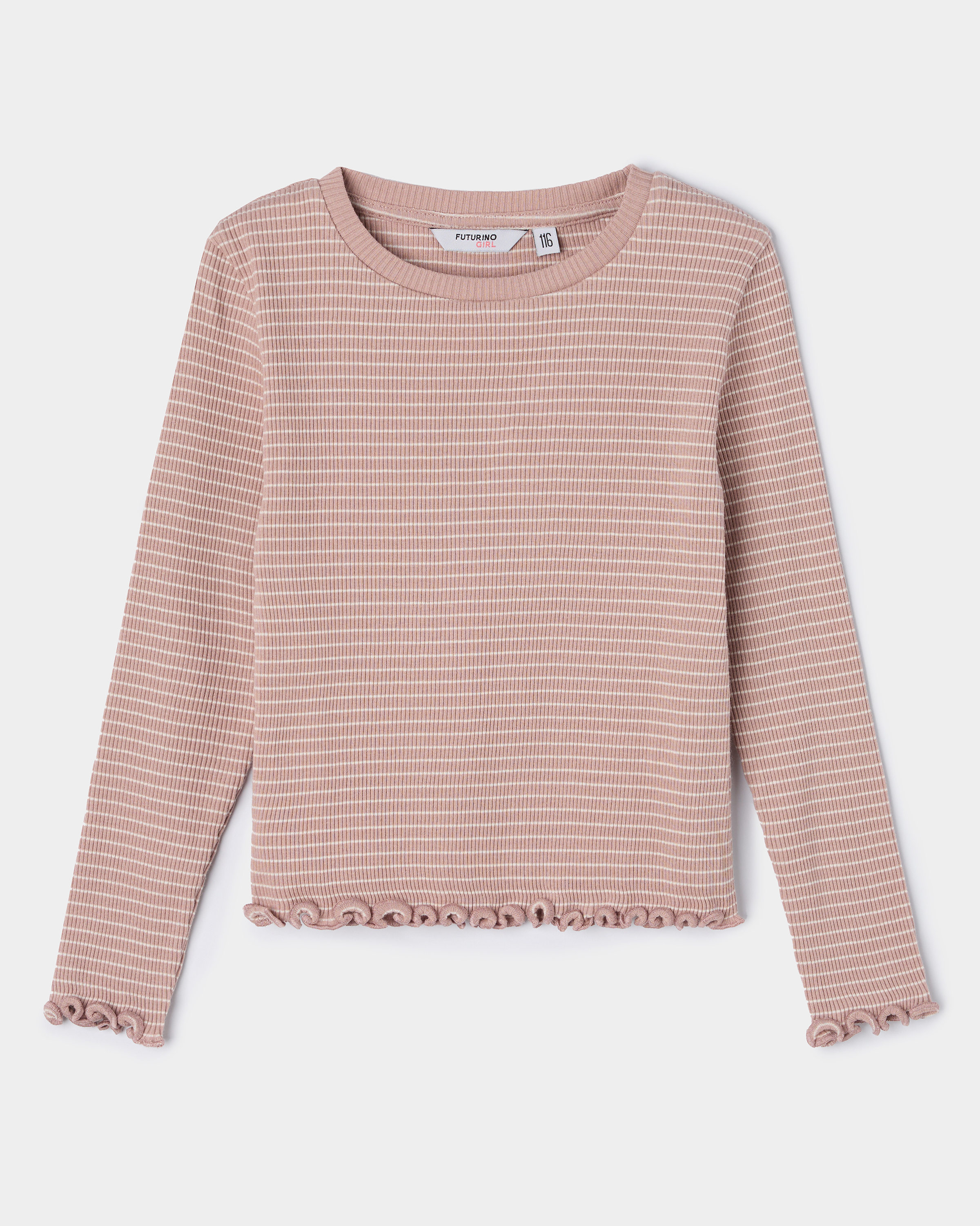 Изображение товара Лонгслив Futurino для девочки из 100% хлопка полоска