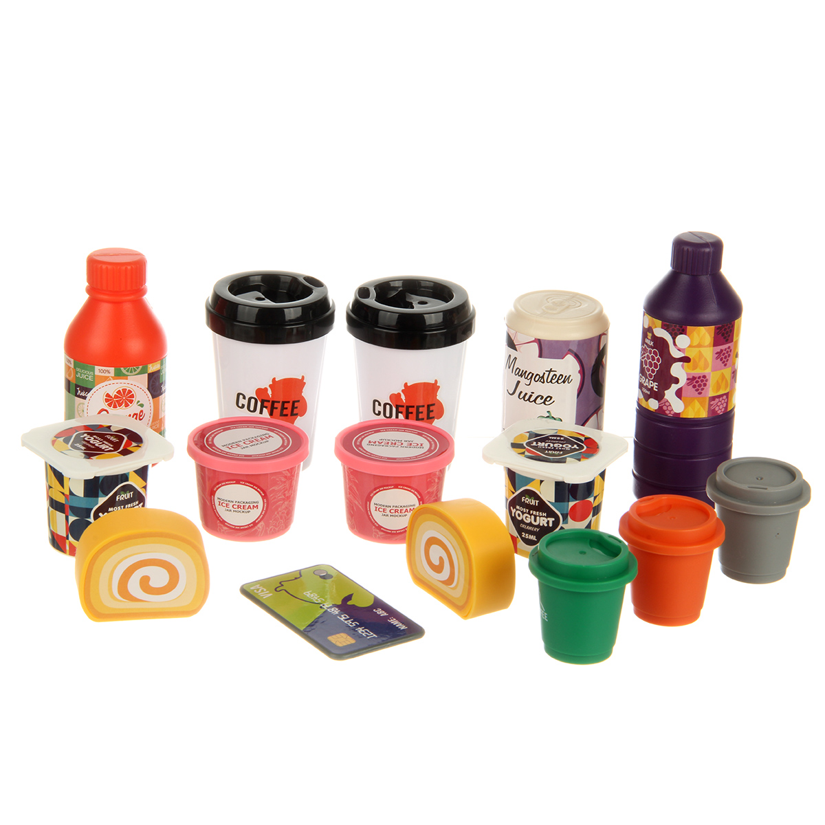 Игровой набор Veld Co тележки и корзинки, прилавок, касса, продукты - фото 8