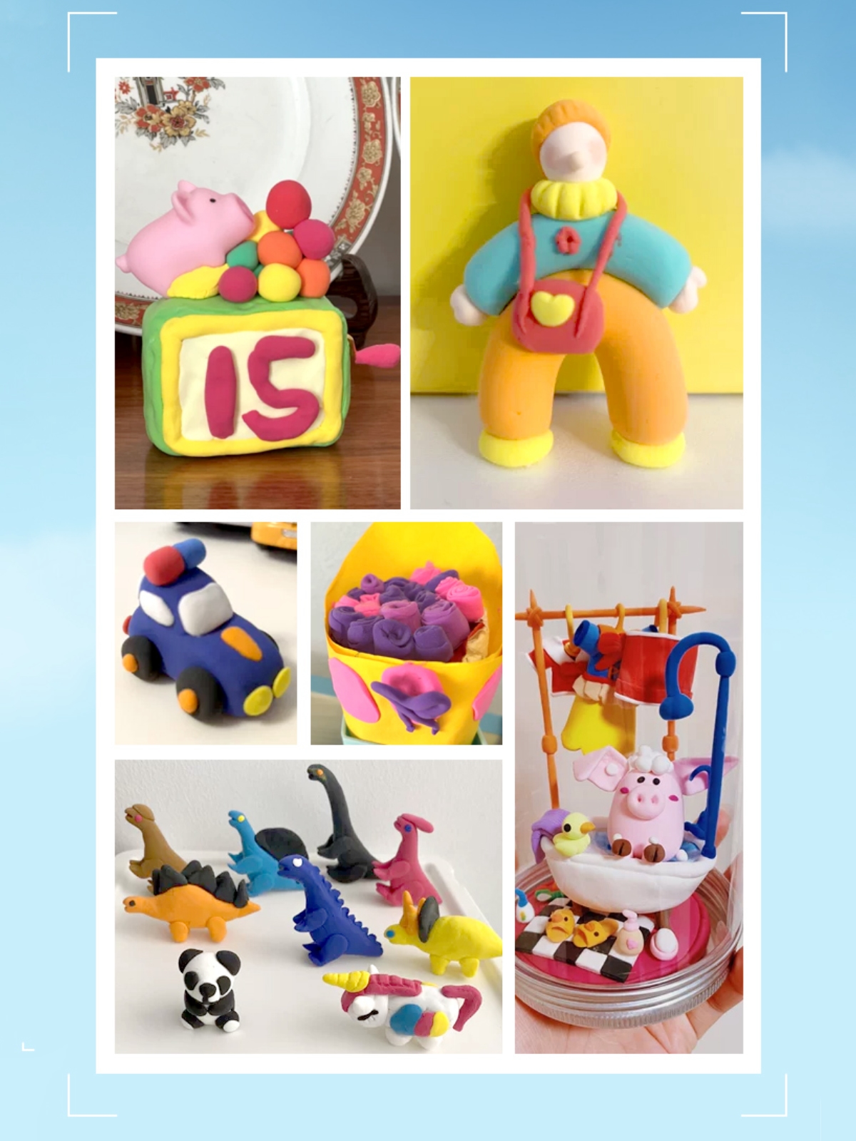 Масса для лепки COLOYOU в подарочном ведре воздушный 24 цв. - фото 2