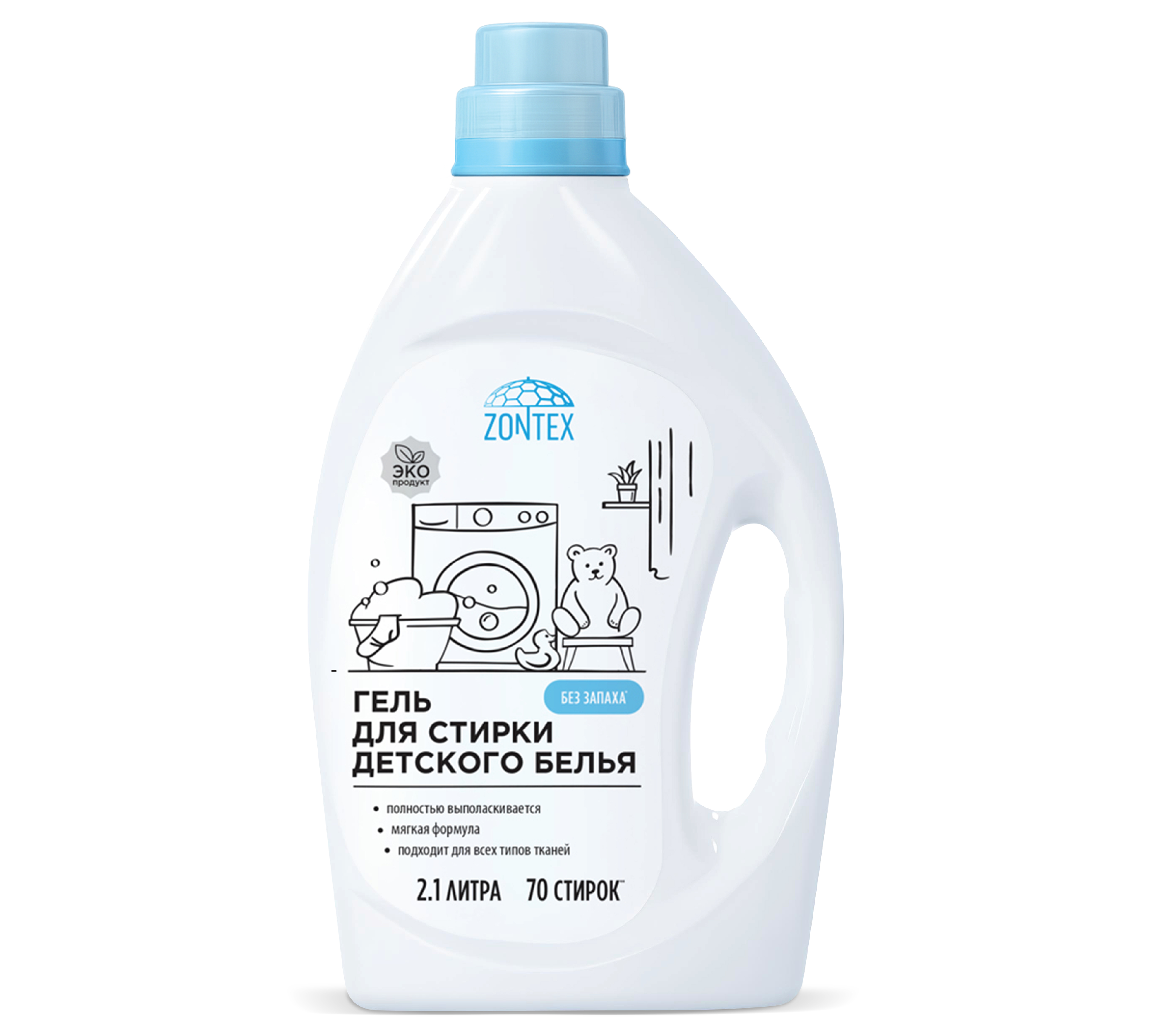 Гель для стирки ZONTEX детского белья 2.1 кг - фото 1
